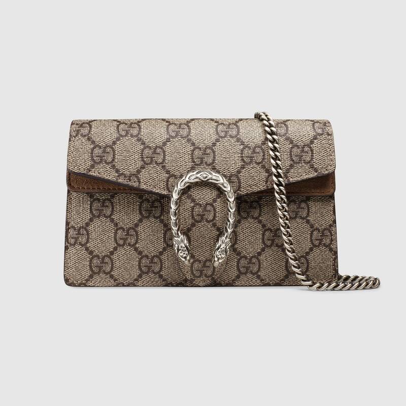 Gucci Dionysus Leather Super Mini Bag Shoulder Bag 476432 Beige-taupe